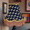 Worker Bee Navy Blue and Gold Fabric Lampshades