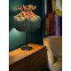 Vibrant Velvet Ochre and Green Botanical Victorian Crown Lampshade
