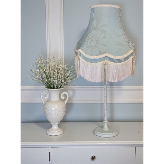 Duck Egg Brocade and Cream Gallery Lampshade