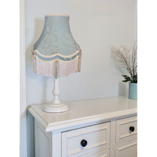 Duck Egg Brocade and Cream Gallery Lampshade