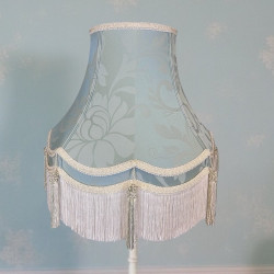Duck Egg Brocade and Cream Gallery Lampshade