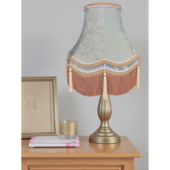 Duck Egg Brocade Cream and Gold Gallery Lampshade