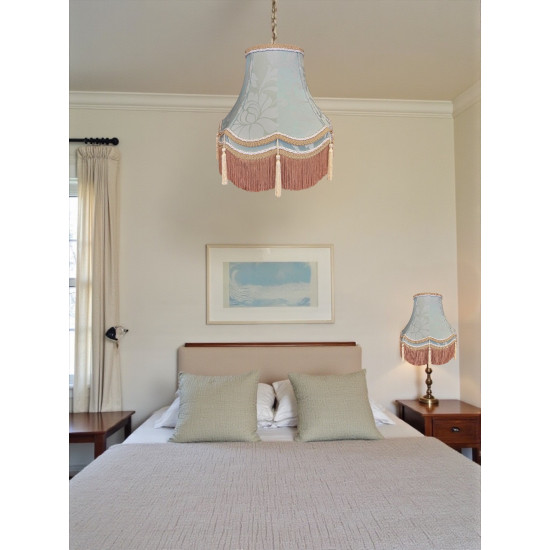 Duck Egg Brocade Cream and Gold Gallery Lampshade