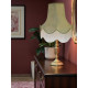 Duck Egg Brocade Fabric Scalloped Bottom Lampshades