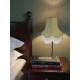 Duck Egg Brocade Fabric Scalloped Bottom Lampshades