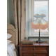Duck Egg Brocade and Gold Fabric Victorian Crown Top Lampshades