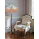 Duck Egg Brocade and Gold Fabric Victorian Crown Top Lampshades