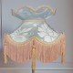 Duck Egg Brocade and Gold Fabric Victorian Crown Top Lampshades