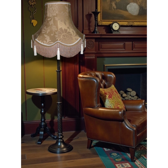 Harlequin Gold Brocade Fabric Scalloped Bottom Lampshades