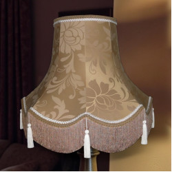 Harlequin Gold Brocade Fabric Scalloped Bottom Lampshades