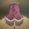 Harlequin Purple Mulberry Brocade Fabric Scalloped Bottom Lampshades