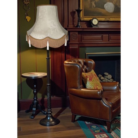 Harlequin Cream Brocade Fabric Scalloped Bottom Lampshades