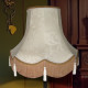 Harlequin Cream Brocade Fabric Scalloped Bottom Lampshades