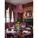 Wine Red Brocade Modern Fabric Lampshade
