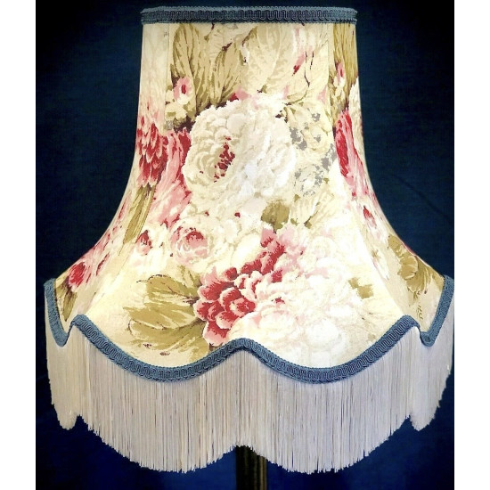 Chintz Floral Cream Scalloped Lampshade
