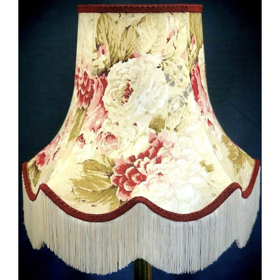 Chintz Floral Cream Scalloped Lampshade