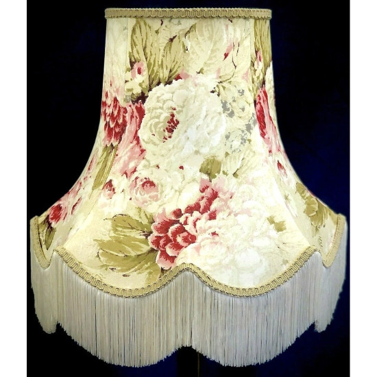 Chintz Floral Cream Scalloped Lampshade