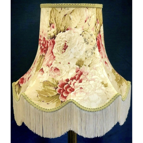 Chintz Floral Cream Scalloped Lampshade