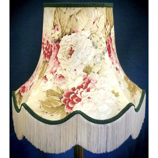 Chintz Floral Cream Scalloped Lampshade