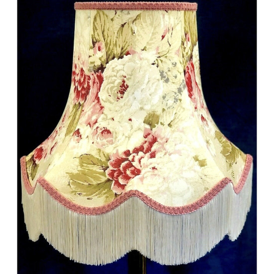 Chintz Floral Cream Scalloped Lampshade