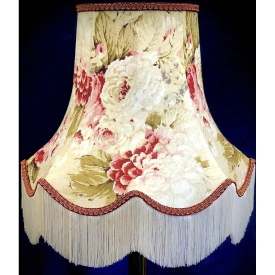 Chintz Floral Cream Scalloped Lampshade