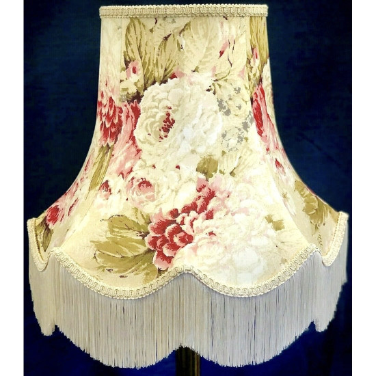 Chintz Floral Cream Scalloped Lampshade
