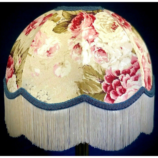 Chintz Floral Cream Dome Lampshade Chintz Floral Cream Dome Lampshade