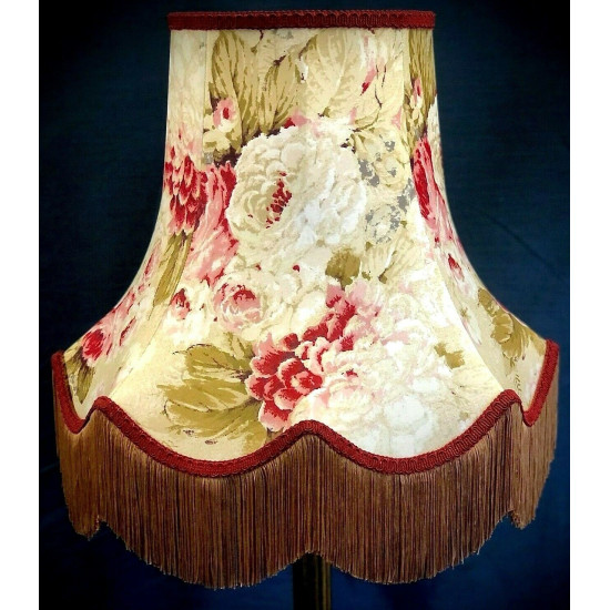 Chintz Floral Gold Scalloped Lampshade