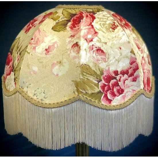 Chintz Floral Cream Dome Lampshade Chintz Floral Cream Dome Lampshade