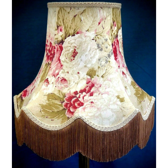 Chintz Floral Gold Scalloped Lampshade