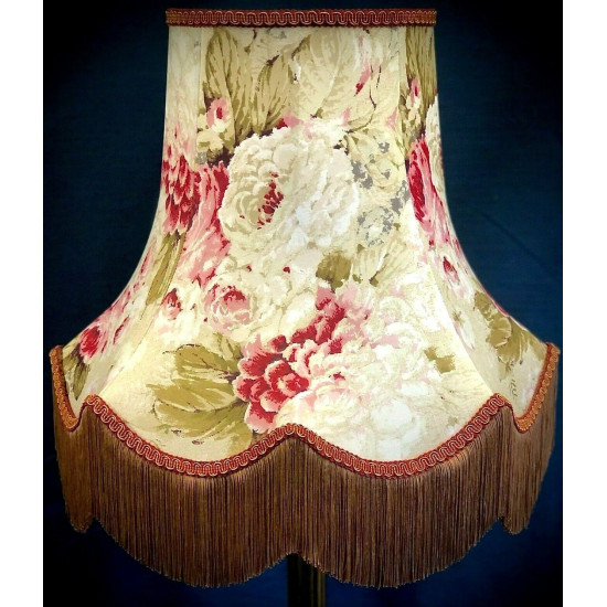 Chintz Floral Gold Scalloped Lampshade