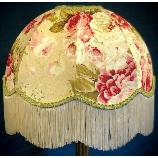 Chintz Floral Cream Dome Lampshade Chintz Floral Cream Dome Lampshade
