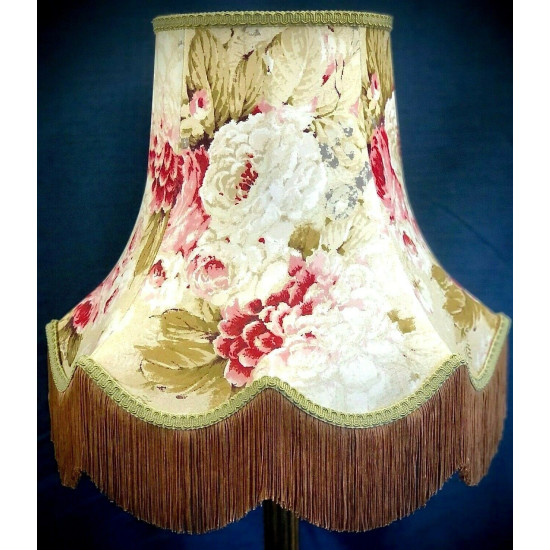 Chintz Floral Gold Scalloped Lampshade