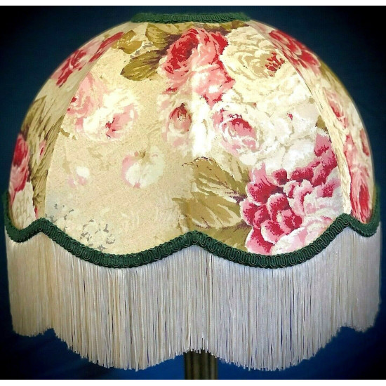 Chintz Floral Cream Dome Lampshade Chintz Floral Cream Dome Lampshade