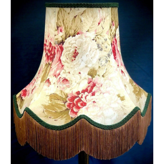 Chintz Floral Gold Scalloped Lampshade
