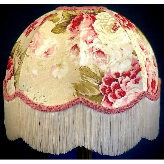 Chintz Floral Cream Dome Lampshade Chintz Floral Cream Dome Lampshade
