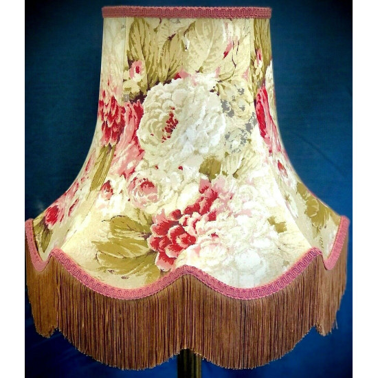 Chintz Floral Gold Scalloped Lampshade