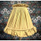 Light Gold Ruffled Fabric Lampshade