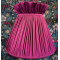 Fuchsia Pink Ruffled Top Fabric Lampshade