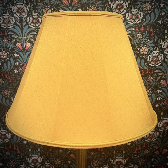 Gold Contemporary Fabric Lampshade