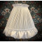 Ivory Cream Ruffled Fabric Lampshade