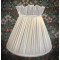 Ivory Cream Ruffled Top Fabric Lampshade