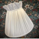 Ivory Cream Ruffled Top Fabric Lampshade