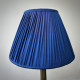 Navy Blue Gathered Fabric Lampshade