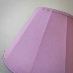 Pink Fabric Tapered Empire Lampshade Pink Fabric Tapered Empire Lampshade