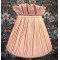 Pink Ruffled Top Fabric Lampshade