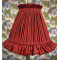 Rosso Red Ruffled Fabric Lampshade