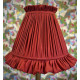 Rosso Red Ruffled Fabric Lampshade