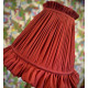 Rosso Red Ruffled Fabric Lampshade