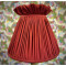 Rosso Red Ruffled Top Fabric Lampshade